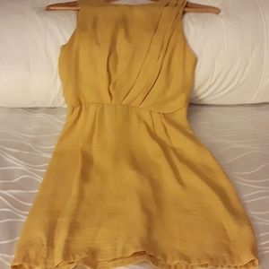 Mustard colored bar lll dress
